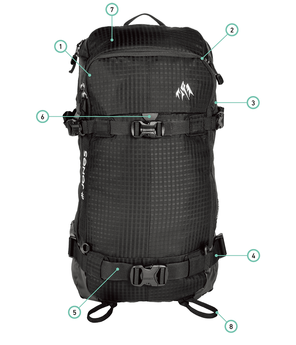 DSCNT 19L - Bags 23/24 | Jones Snowboards 公式