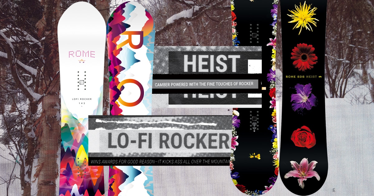 17-18 ROME 最新ボード Lo-Fi Rocker×Heist | Rome Snowboards 公式