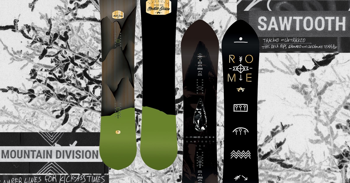 ROME 最新ボード Mountain Division×Sawtooth | Rome Snowboards 公式