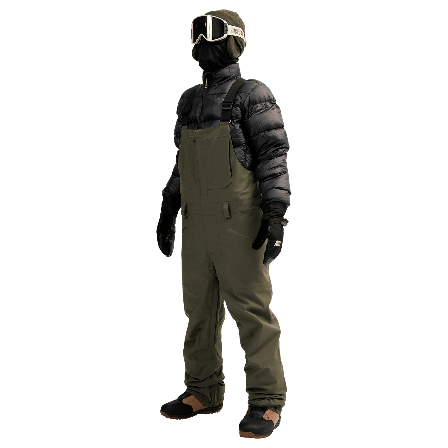 SCAPE BIB PANTS オリーブ Lサイズ エスケープ ビブパンツ 美品 SCAPE BIB PANTS オリーブ Lサイズ エスケープ ビブパンツ 美品